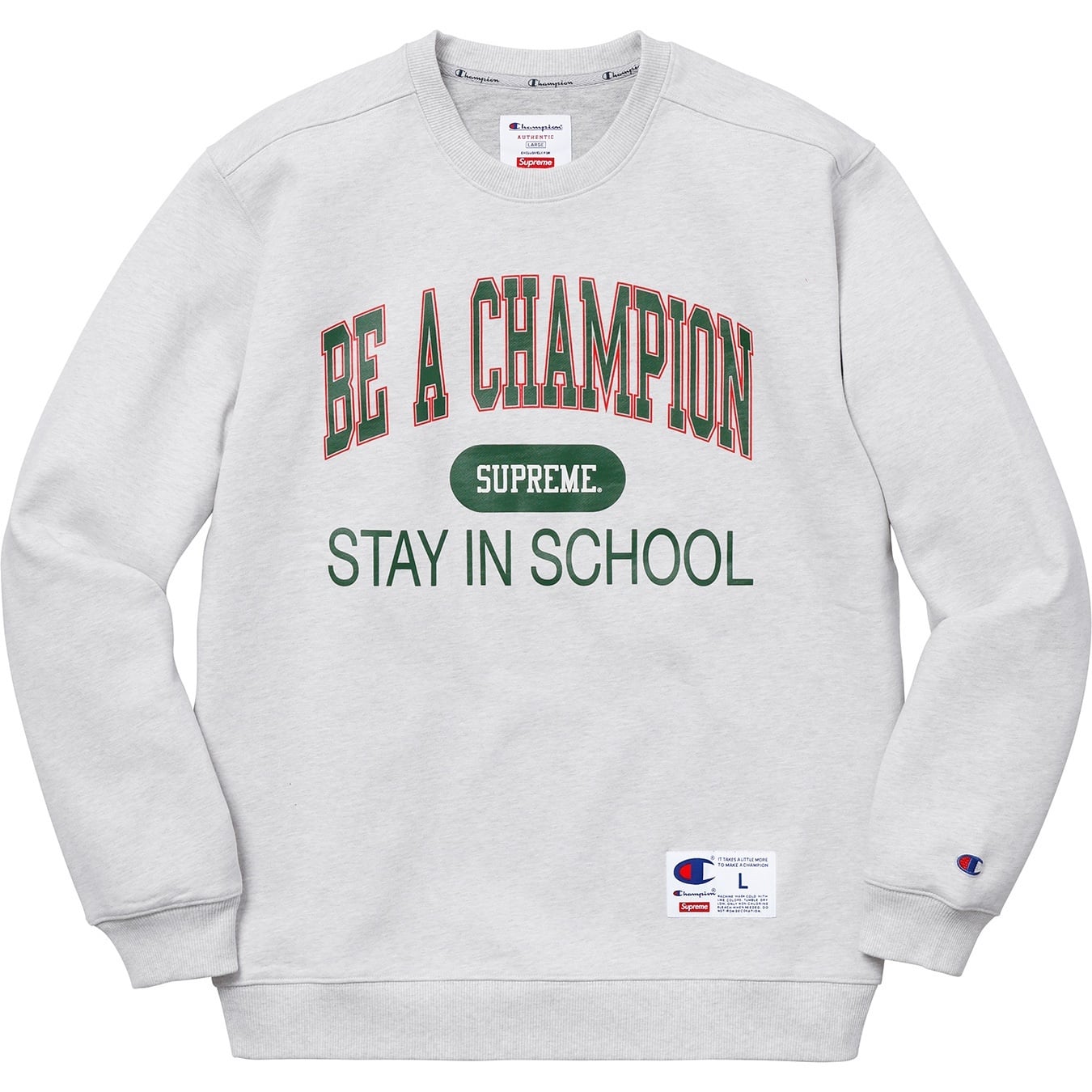 Supreme®/Champion® Stay In School Crewneck view 5